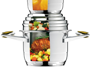 ACTS AS A LID, INCREASES POT VOLUME, NEW HEAT SOURCE, 3 MEALS AT THE SAME TIME